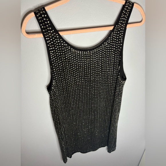 HAUTE HIPPIE Black Rhinestone Embellishment Mini Sheath Dress - Picture 4 of 7